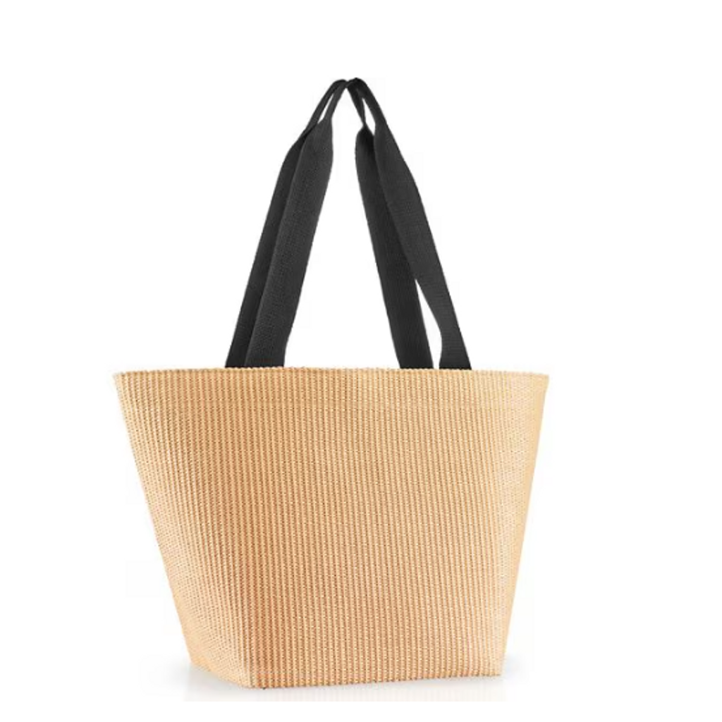 Sac à provisions M raffia black - Visuel 1